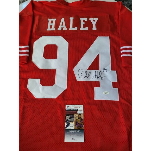 Charles Haley Autographed/Signed Jersey JSA COA San Francisco 49ers